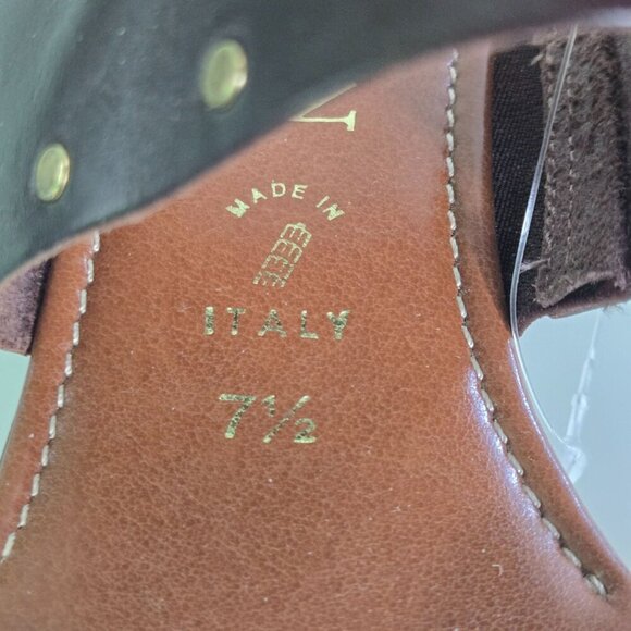 Italian Shoemakers NWOT Studded Leather Slip On Sandals Size 7.5 - Picture 8 of 8